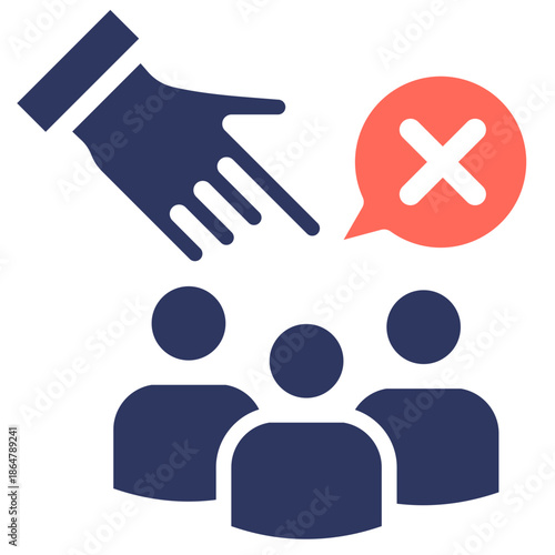 Anti Discrimination glyph color icon