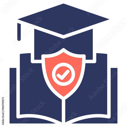 Right To Education glyph color icon