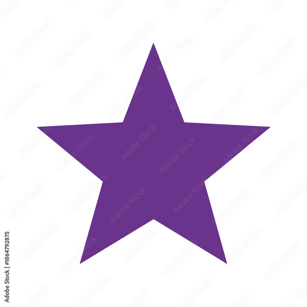 Obraz premium Purple Star Vector Icon