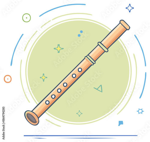 Playful Artistic Recorder Instrument for Music Education and Learning Fun
