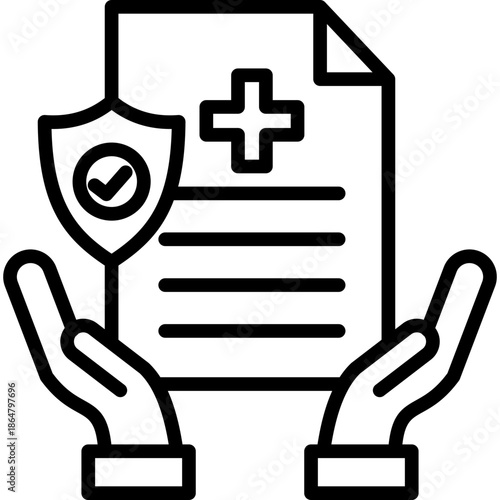 Right To Health line icon