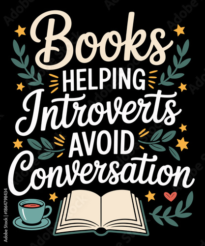 Books Helping Introverts Avoid Conversation Funny Introvert