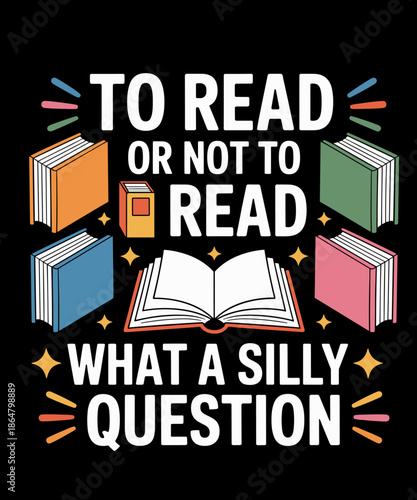 Cute Book Design For Men Women Bookworm Reader Book Lover