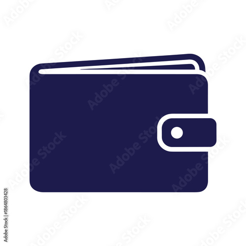 Dark Blue Wallet Icon