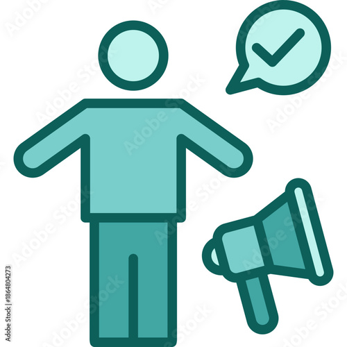 Freedom Of Speech solid icon