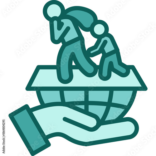 Refugee Support solid icon