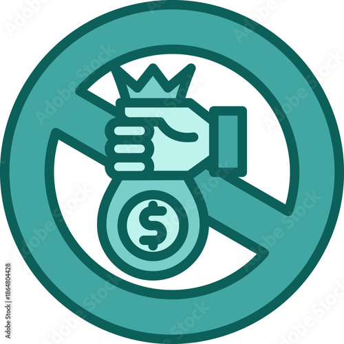 Anti Corruption solid icon