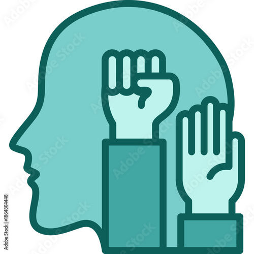 Human Rights Awareness solid icon