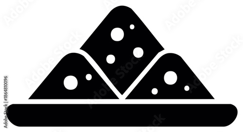 Heap of Corn Chips on a Plate Snack Appetizer