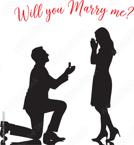Man proposing to woman with ring proposal marriage engagement