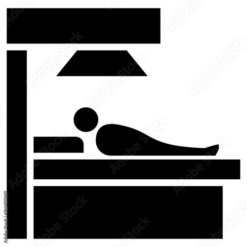 Radiotherapy glyph icon