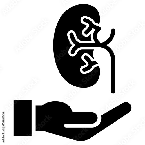 Organ Transplantation glyph icon