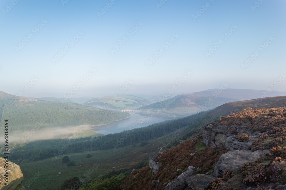 Fototapeta premium Mountain Landscape With Fog