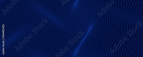 Premium background design with diagonal dark blue lines pattern. Vector horizontal template for digital luxury business banner