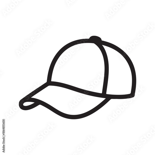 Illustrated baseball cap