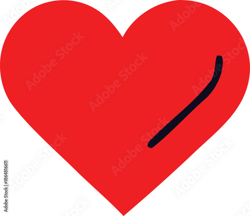 Broken heart symbol Vector