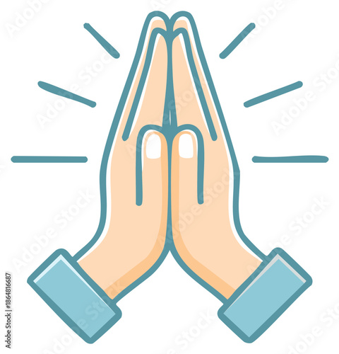 Hands Praying Together Symbol Hope Belief Religion Worship Spirituality