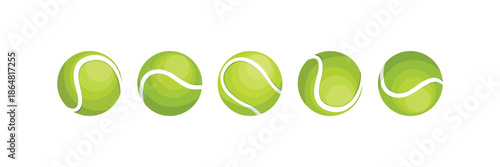 tennis ball icon set. tennis ball icon page symbol for your web site design tennis ball icon logo, app, UI. tennis ball icon in trendy flat style isolated on background, Vector illustration