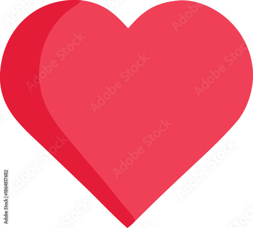 Red heart shape Vector