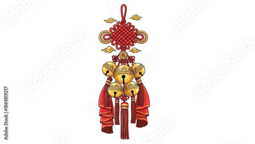 Chinese New Year lion dance head ornament decoration.