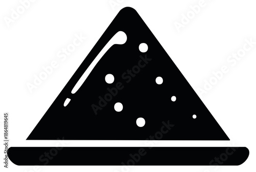 Watermelon slice icon vector design for summer snack and healthy refreshment