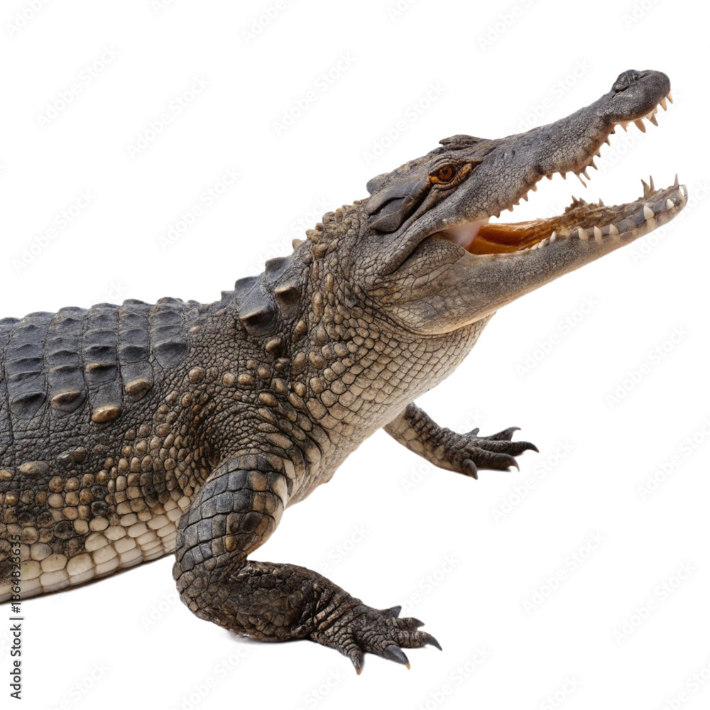 Fototapeta premium crocodile isolated, png file