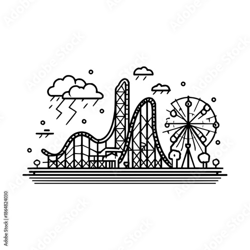 Conceptual dark void with minimalist design, abstract black background, and copy space