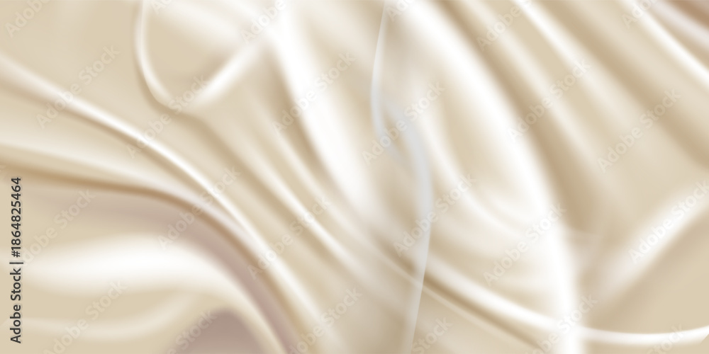 Obraz premium Smooth elegant golden silk can use as wedding background. In Sepia toned. Retro style