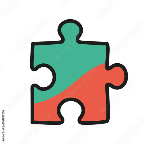 Jigsaw Puzzle Piece Icon.