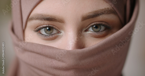 Modern Muslim Female Portrait in Hijab Natural Elegance and Poise with Emotional Depth