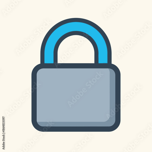 Padlock Security Icon Closed.