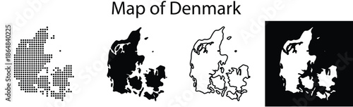 Diverse representations of a country's outline map, showcasing different artistic styles and color palettes