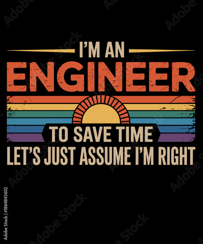 Funny Mechanical Engineer Retro Engineering Humor