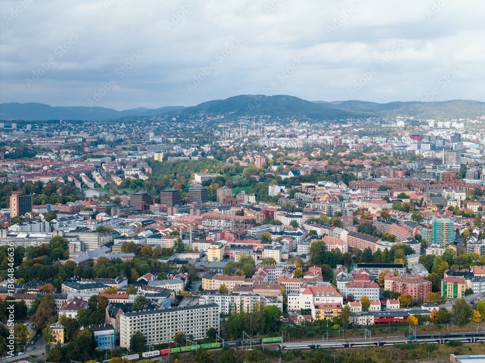 Obraz premium Norwegian city and capitol Oslo