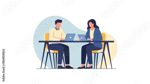 business professionals engaged in a discussion during a meeting in an office setting