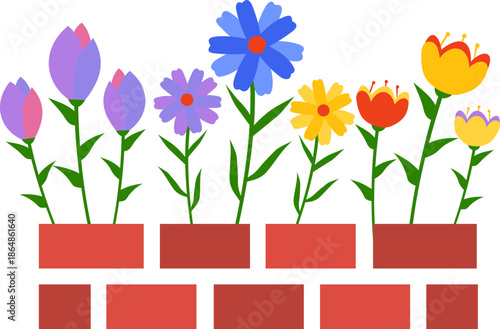 Spring Flowerbed Icon