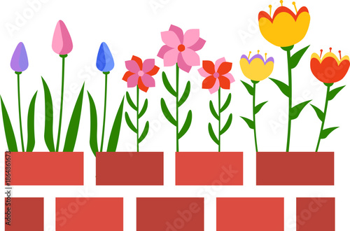 Spring Flowerbed Icon