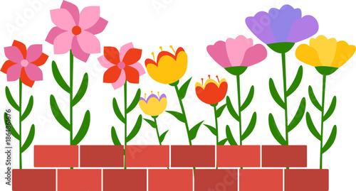 Spring Flowerbed Icon