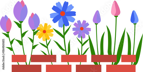 Spring Flowerbed Icon