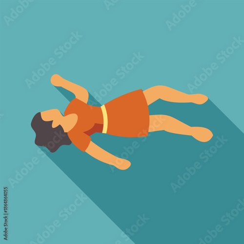 Unconscious woman lying on floor, potential victim of crime or accident, requiring investigation