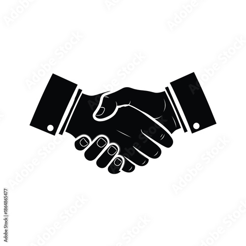 Handshake symbolizing agreement and partnership
