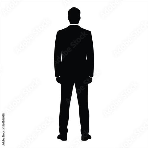 silhouette of a businessman