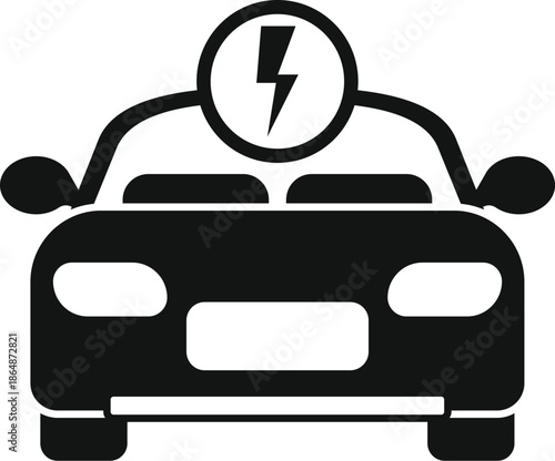 Electric vehicle connecting to a charging station, symbolizing eco friendly transportation