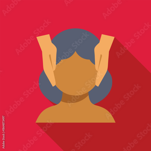 Woman receiving a relaxing face massage treatment, promoting wellness and beauty