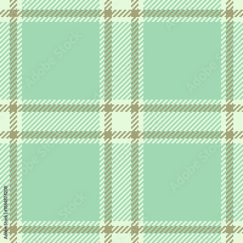 Picnic blanket plaid seamless vector, empty check tartan background. Genuine fabric texture pattern textile in light and pastel colors.