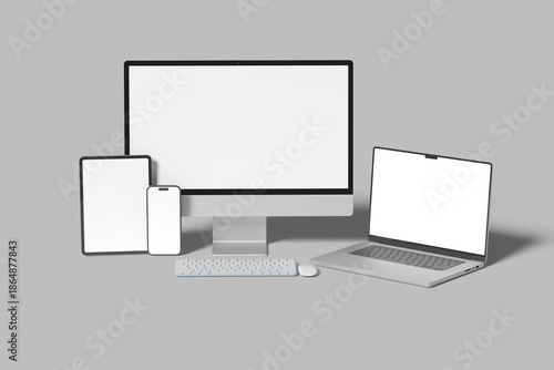 multi devices blank mockup template