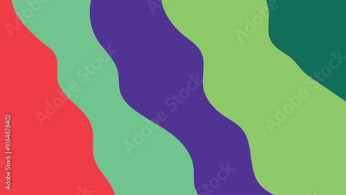 Abstract colorful background illustration with a black artistic vector stripes forming a fashion pattern wave