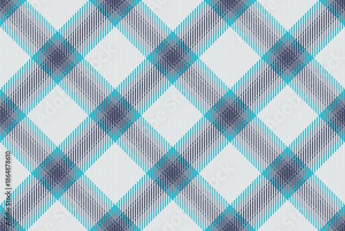Folded fabric texture plaid, table cloth pattern check seamless. Striped vector tartan textile background in sterling silver and pastel colors.