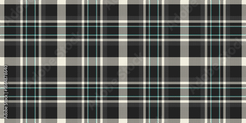 Victorian seamless background vector, ethnicity fabric pattern check. Paper tartan plaid texture textile in black and white colors.