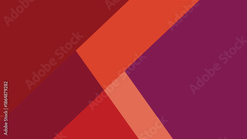 Red ribbon 3d vector illustration design on black or white background with geometric line patterns and blank banner shape for business page decoration backdrop